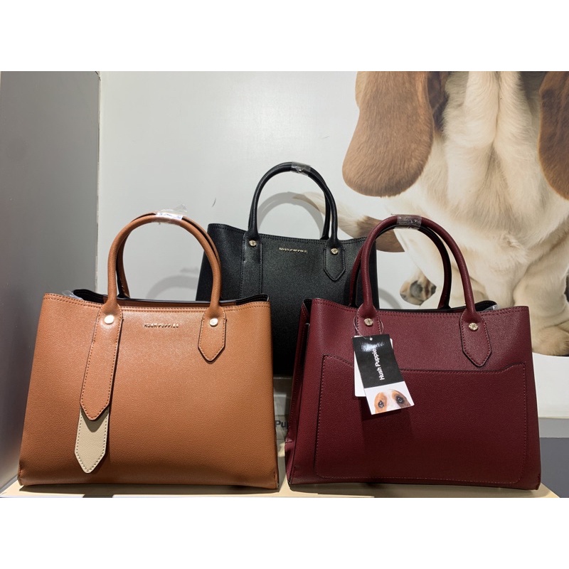 tas formal wanita original hush puppies maxim satchel