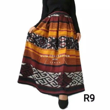 Rok tenun panjang cantik