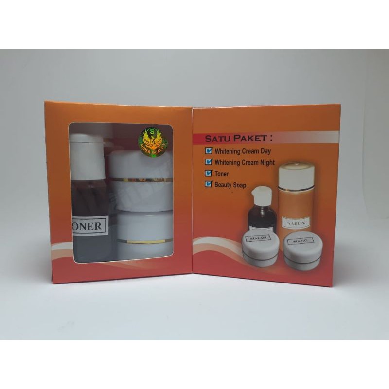 PAKET CREAM HN BOK POT PUTIH SUPER QUALITY 4in1