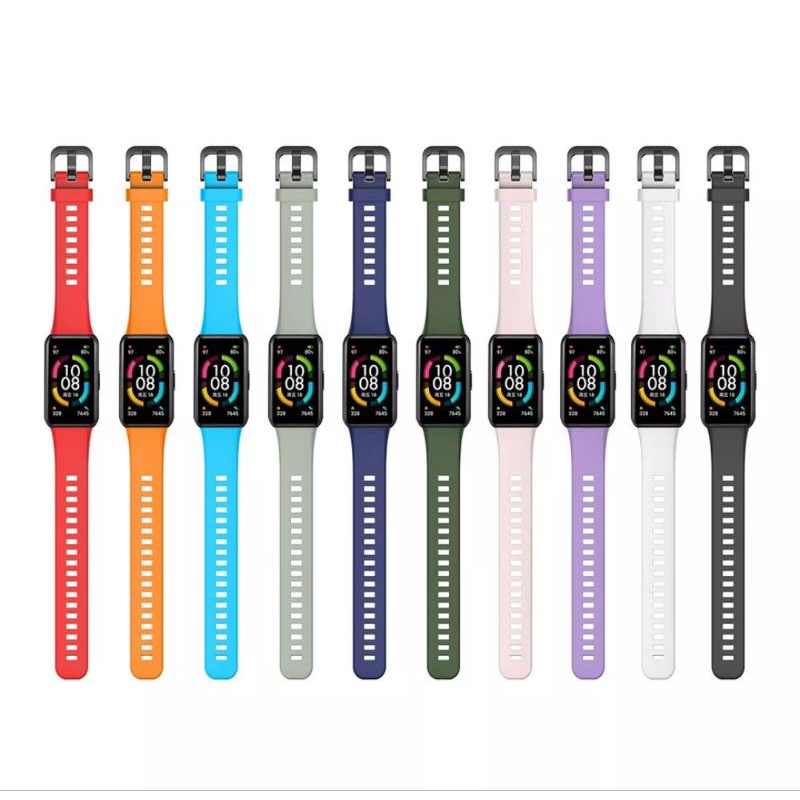 STRAP TALI SILICONE HUAWEI HONOR BAND 6 WRISTBAND SILIKON SILICON RUBBER WRISTBAND TALI JAM HUAWEI BAND 6 HONOR BAND 6 STRAP HUAWEI BAND 6 PENGGANTI STRAP SILIKON HUAWEI HONOR BAND 6 PRO TALI JAM SMARTWATCH HUAWEI BAND 6 PRO SILICONE HUAWEI BAND 6