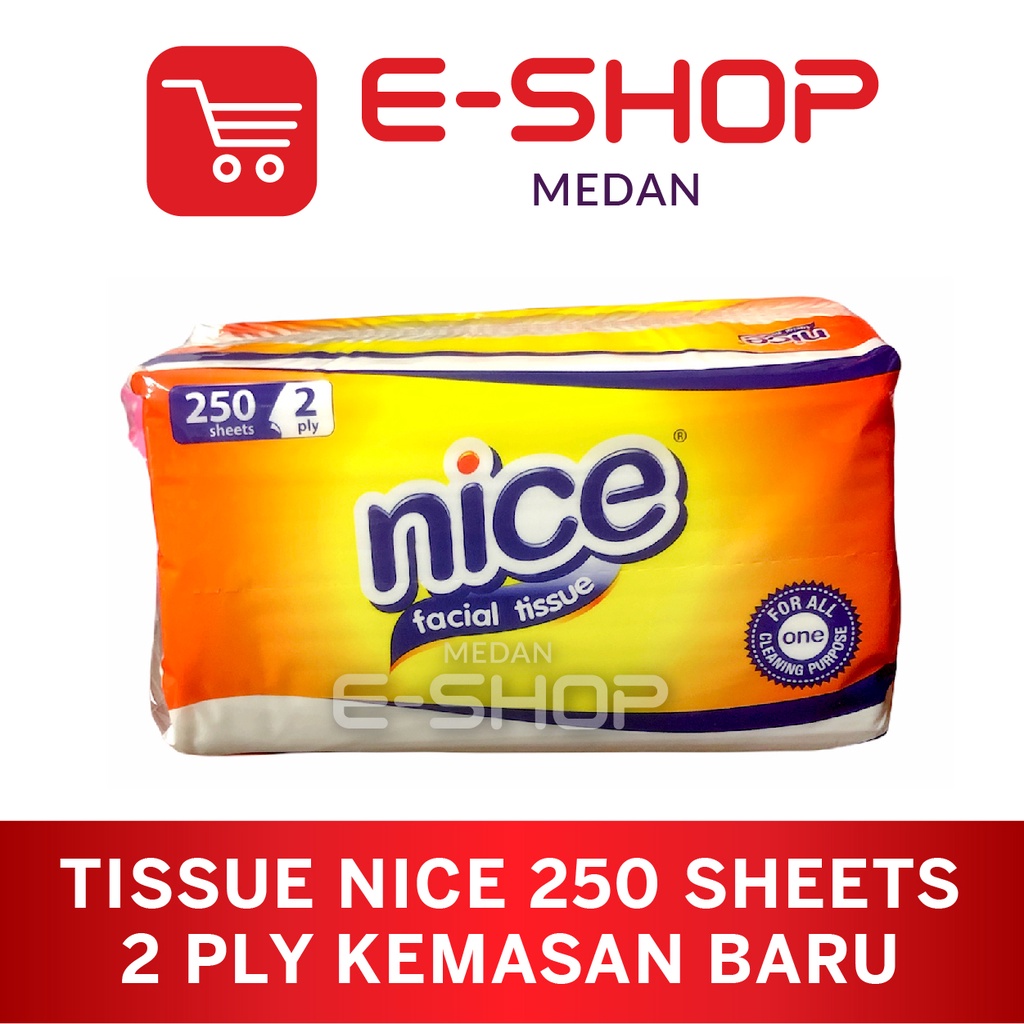BARU Tissue NICE facial tissue MUKA WAJAH 250 sheets 2ply KEMASAN BARU-1