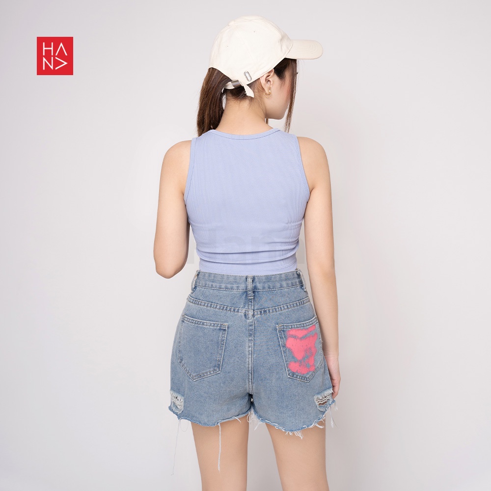 Hana Fashion - Angel Crop Tank Top Rajut Atasan Wanita  - TT195