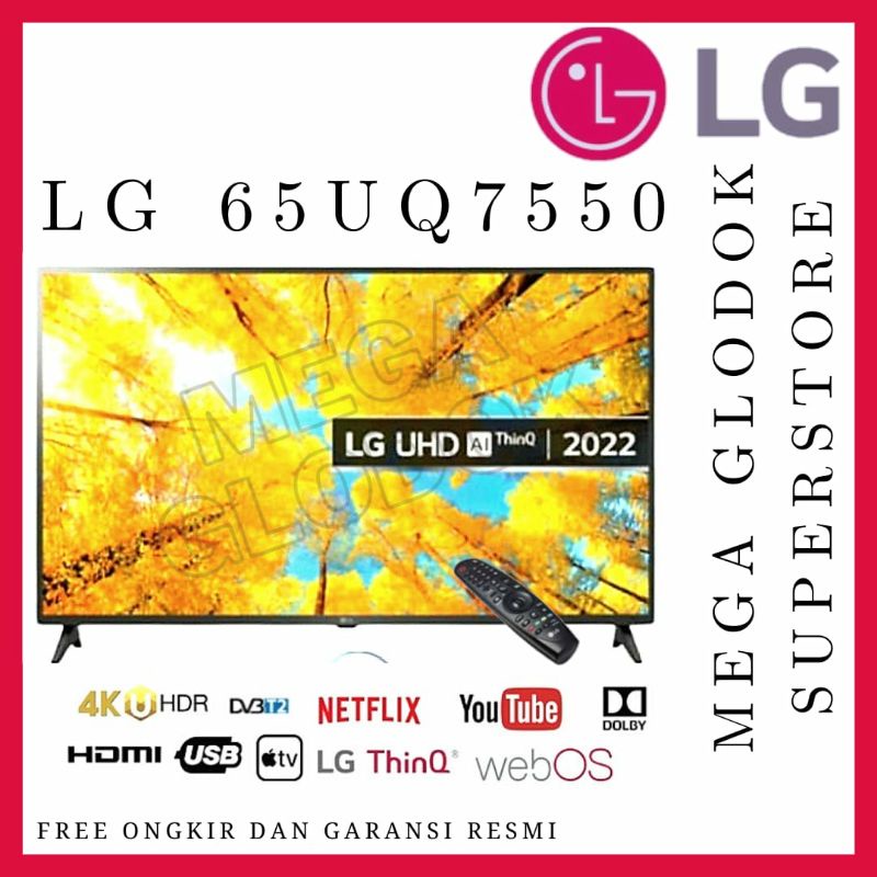 LG LED TV 65UQ7550 UHD 4K SMART WEB OS 65 INC 65UQ7550PSF