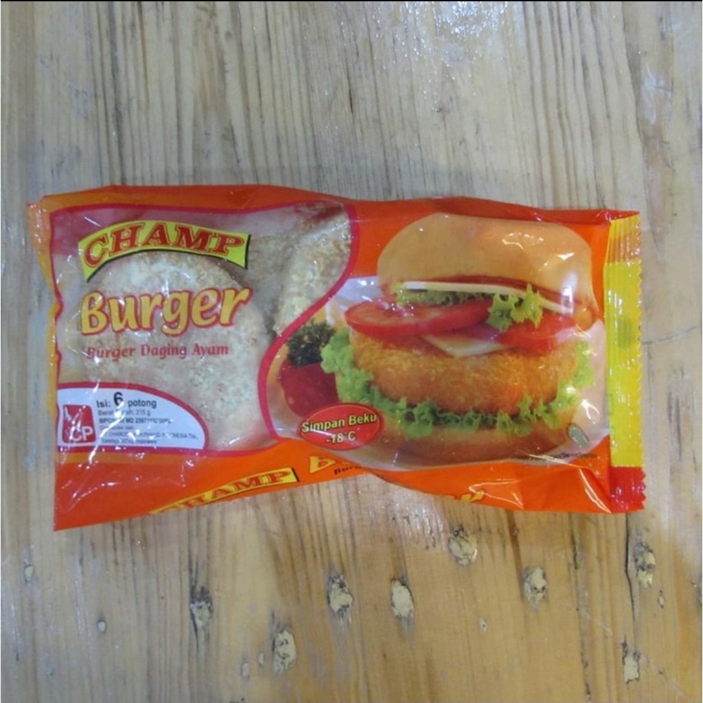 

Champ burger daging ayam - 315gr (isi 6pc)