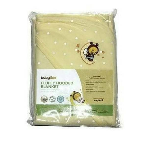 BABYBEE Fluffy Hooded  Blanket Selimut Topi  Bayi Fleece Lembut