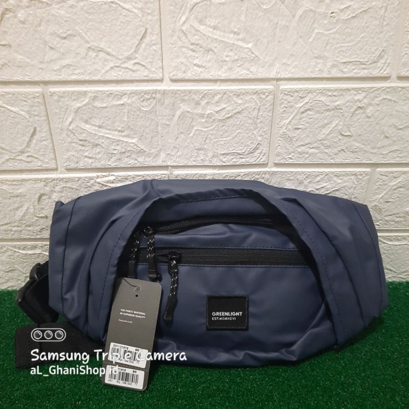 Promo Waist Bag Tas Selempang greenlight Navy Original