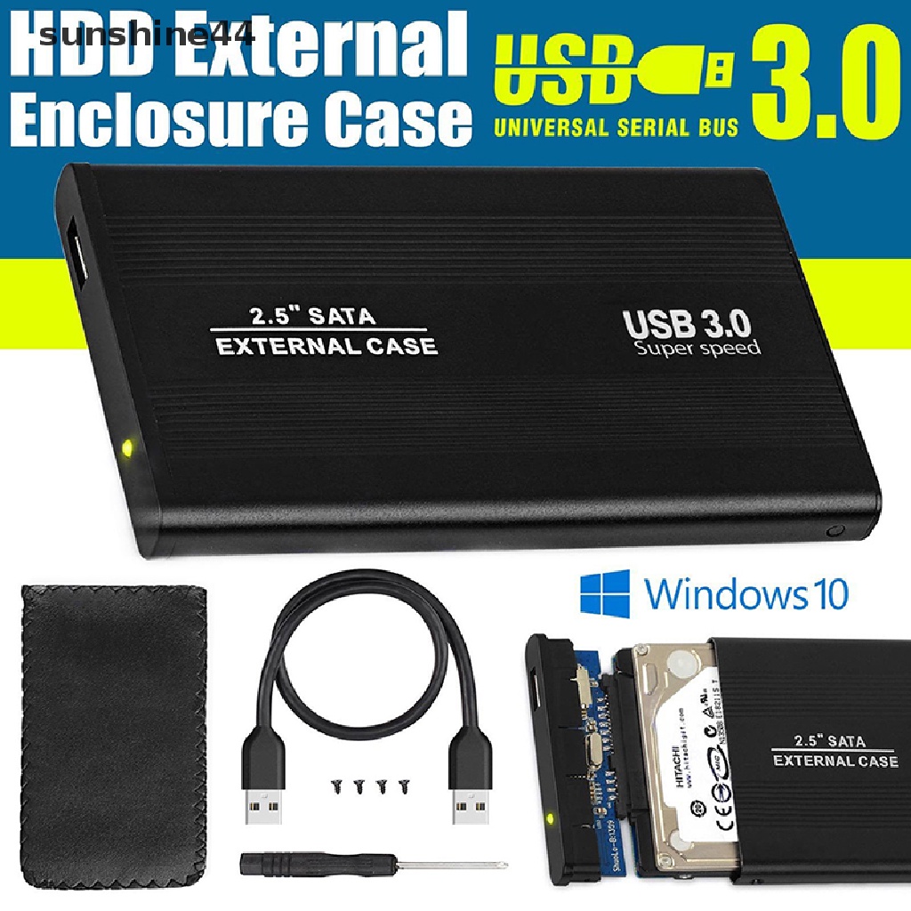 Sunshine Casing Enclosure Hardisk Eksternal SATA 2.5 &quot;Dengan Port USB 3.0