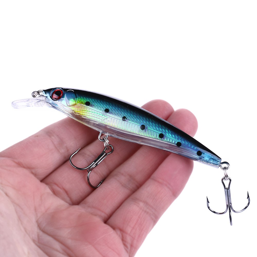 HENGJIA 10pcs Kail Umpan Model Ikan Minnow 10 Warna untuk Outdoor fishing lure swimbait tackle