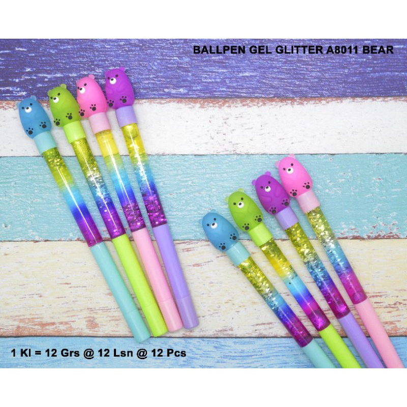 

ballpen gel glitter