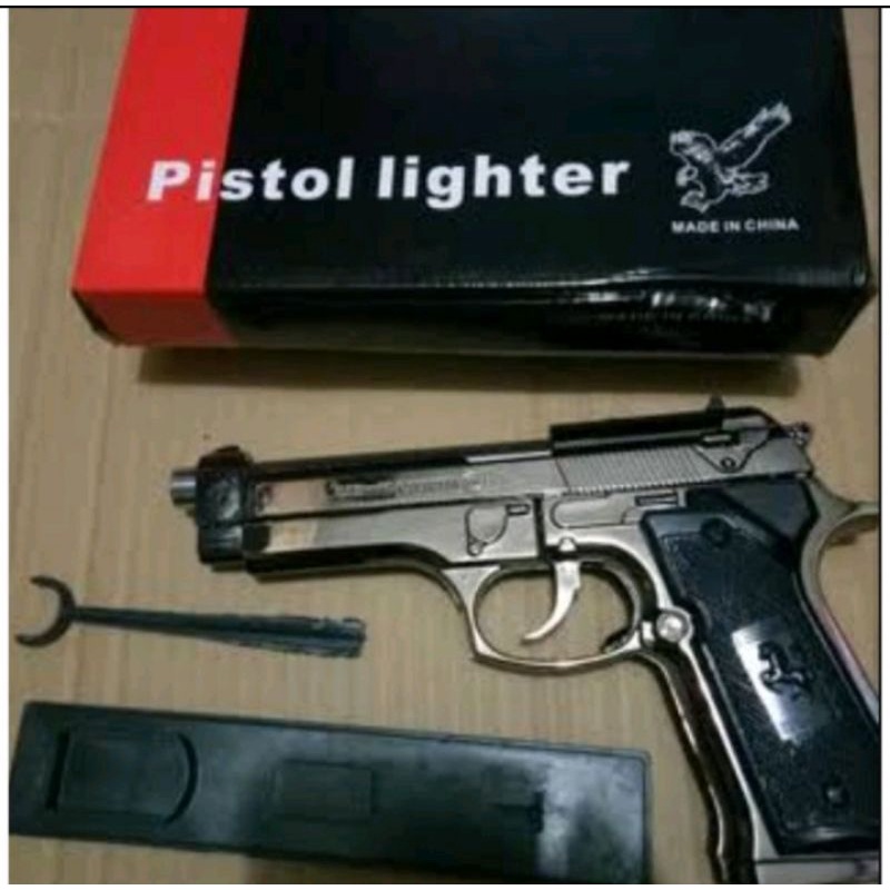 Korek Korek Api Pistol / Lighter Jet Pietro Beretta M9 ( Replika Pajangan )