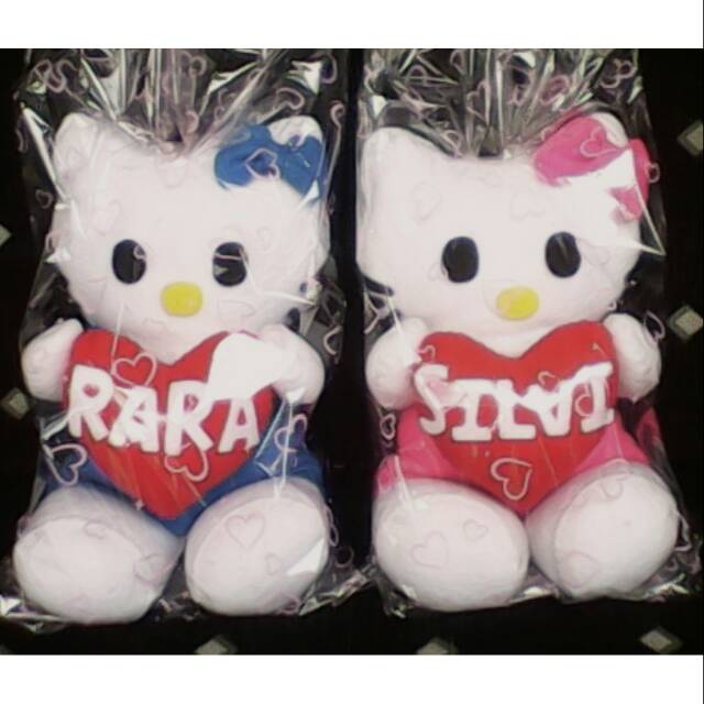 Boneka Hello kitty couple flanel