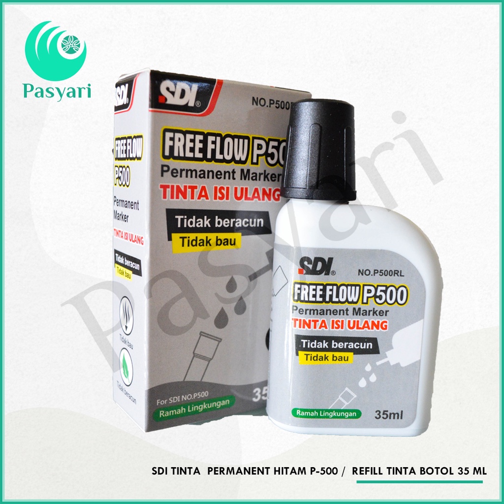 

Sdi Tinta Permanent Hitam P-500 Refill Tinta Botol 35 ml