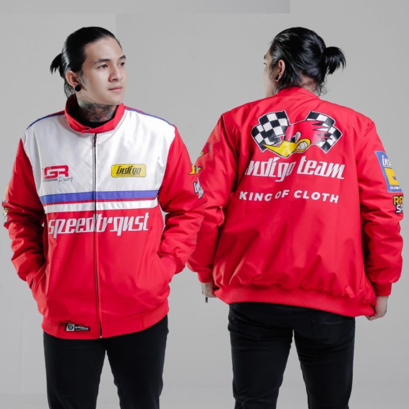 JAKET MOTOR PRIA WANITA TOURING VINTAGE WATERPROOF HONDA UKURAN M L XL ANTI ANGIN CROSS ANTI AIR RAC