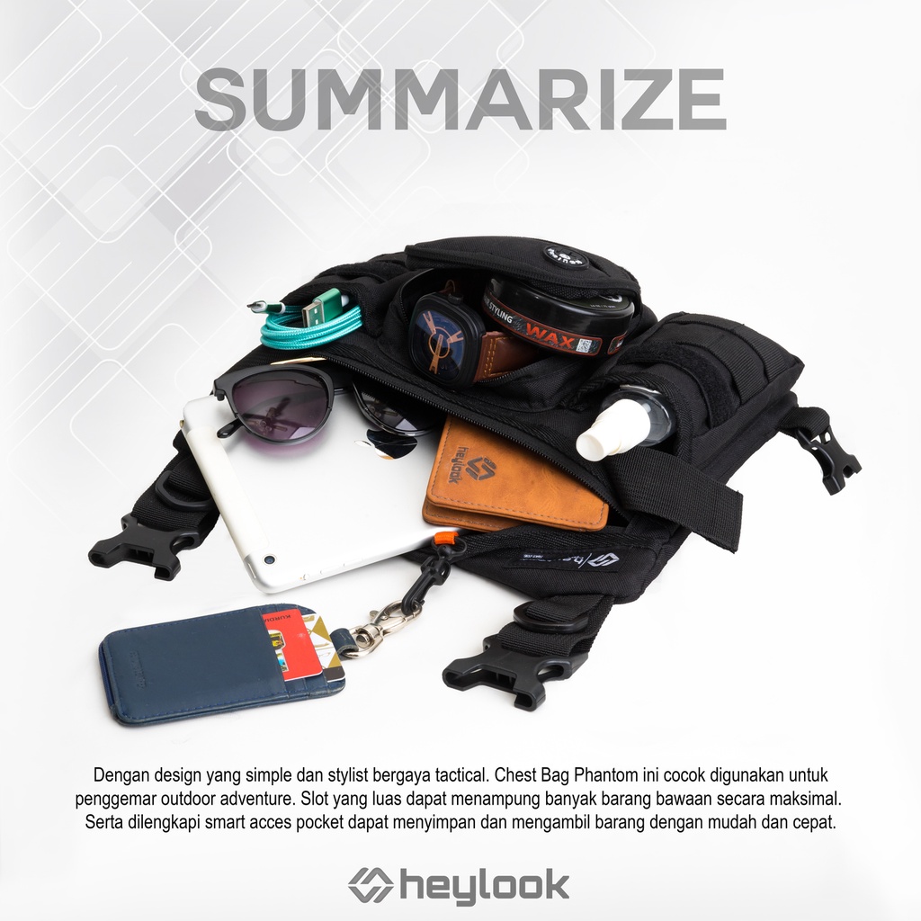 HEYLOOK Project - Chest Bag PHANTOM Tas Dada Tactical Rig Bag Outdoor