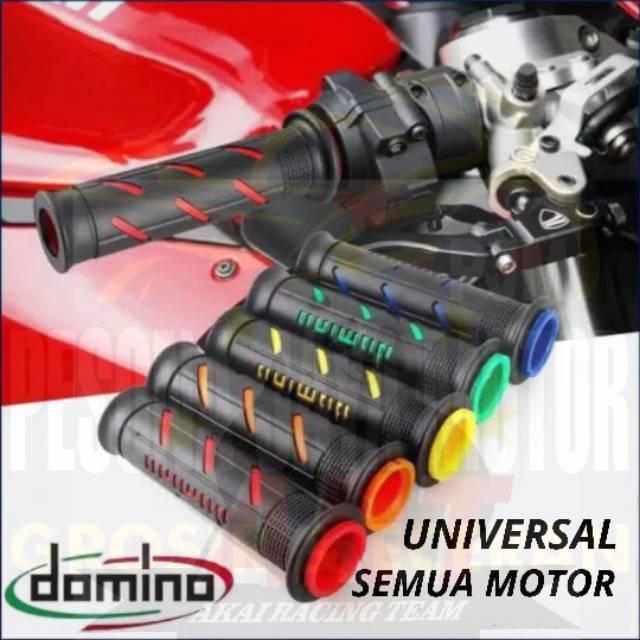 New Handgrip Motor Handgrip Domino Garis Universal Nmax,Aerox,Pcx,Vario,R15,Vixion,Cbr150r,Ninja Dll