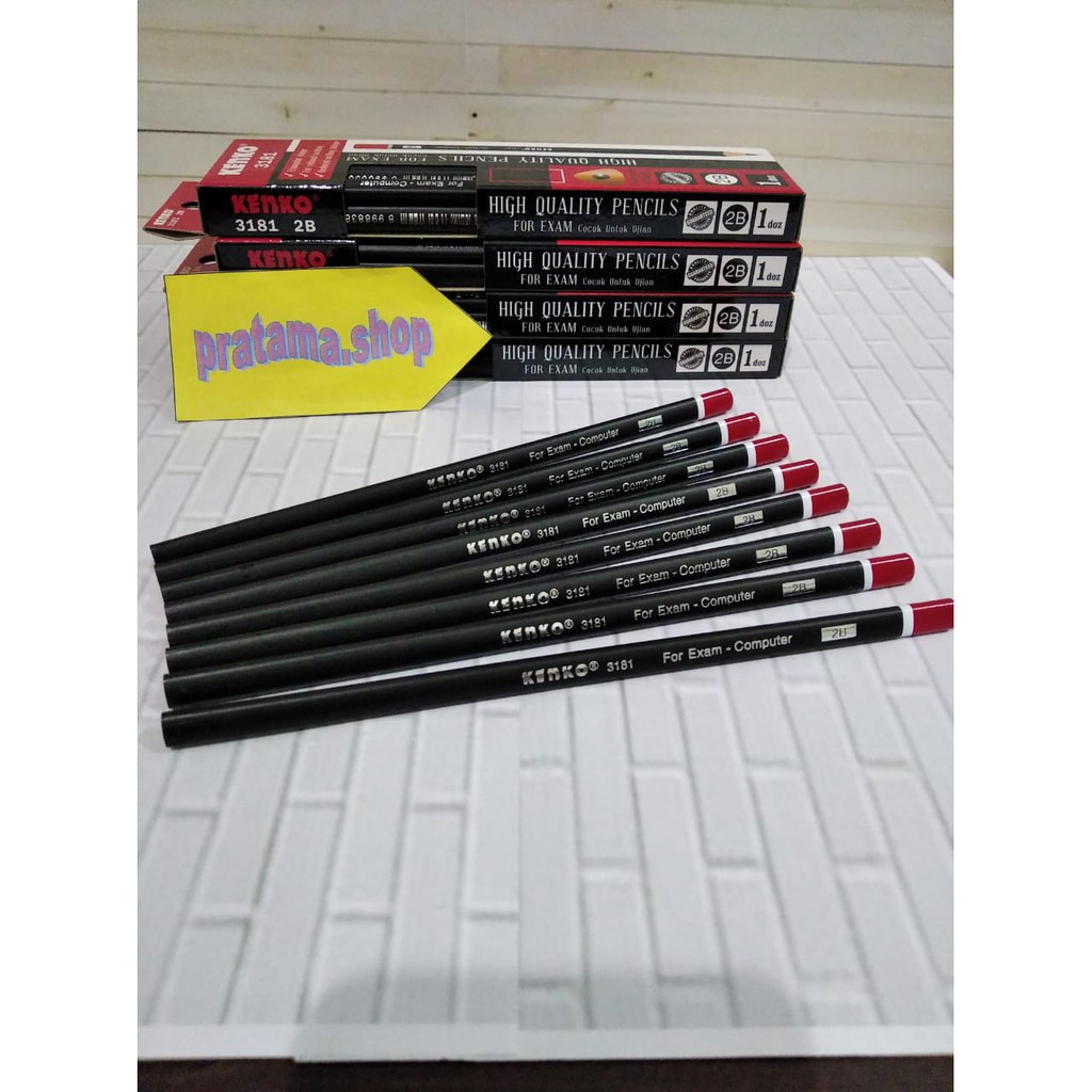 

Pensil Kenko 2B 3181 Hitam Cap Merah