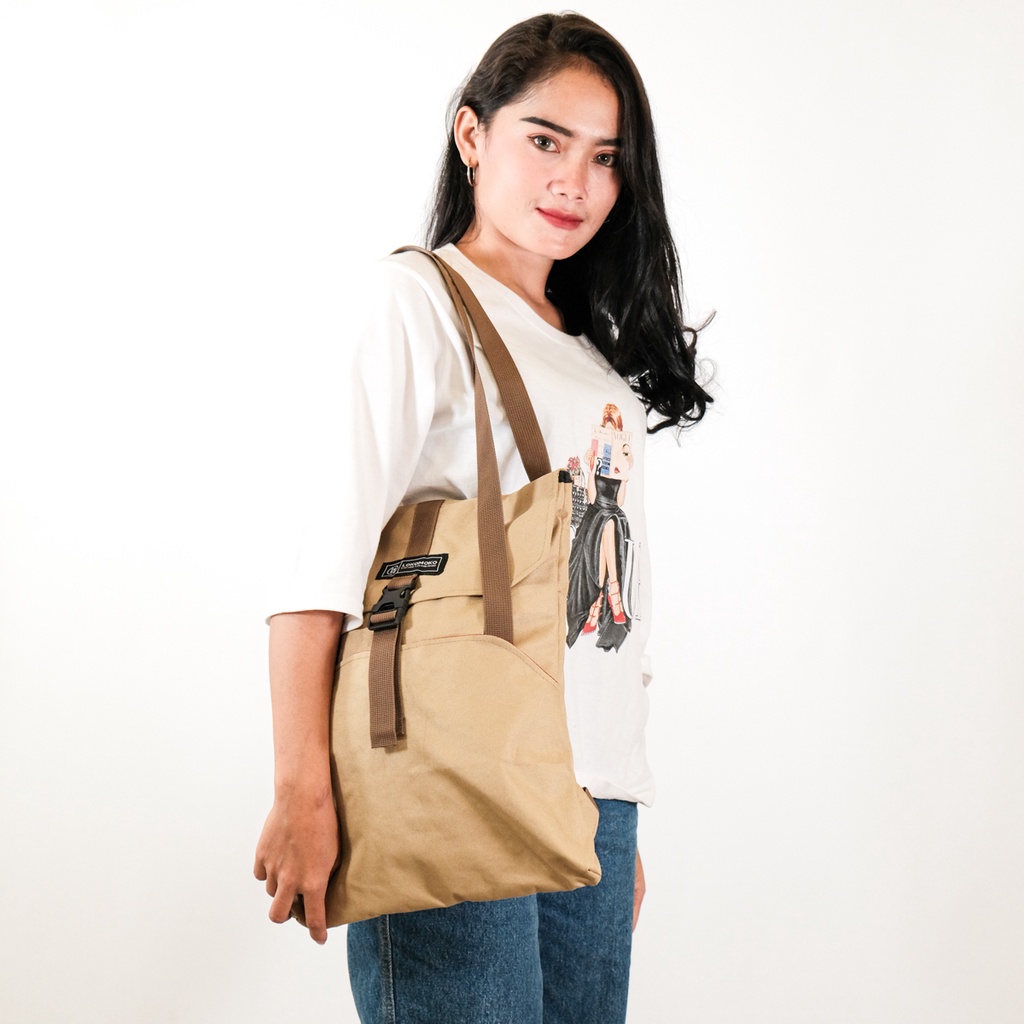 Lokomoko_Tas Tote Bag Multifungsi Ransel Full Lapis Furing - Unisex -Moiz Series