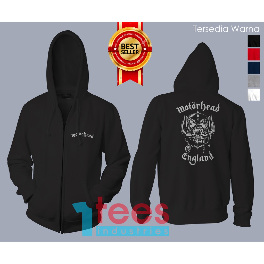 JAKET HOODIE ZIPPER MOTORHEAD LOGO