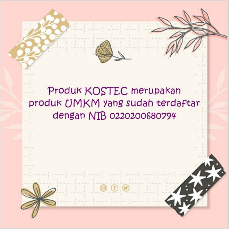 [BPOM] [5 Gram] KOSTEC Masker Organic Masker Organik Masker Washoff Masker Wajah Skincare Kosmetik Makeup Make Up