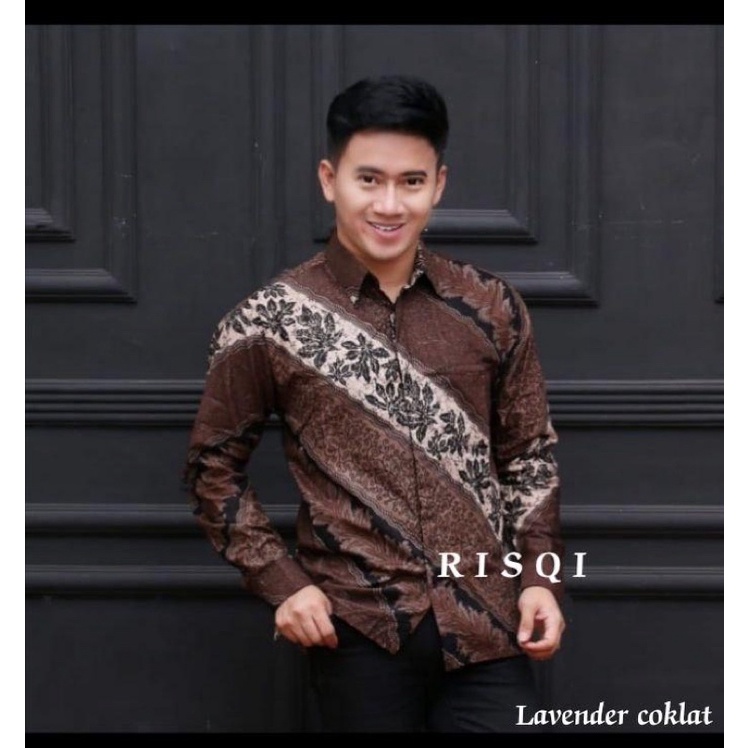 Hem Batik Pria Panjang Lawasan Sogan/Pari Sulur/Parang Black/Merak Papua Ori by Batiek