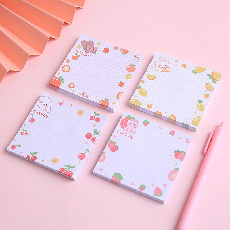 80 Lembar Kertas Memo Sticky Notepost It Motif Kartun Jepang Untuk Pelajar Diy