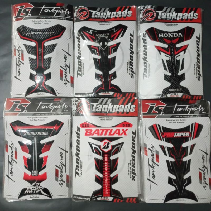 Tankpad stiker timbul motor sport vixion ninja cbr r15 rk-ing tiger megapro cb pelindung tanki motor