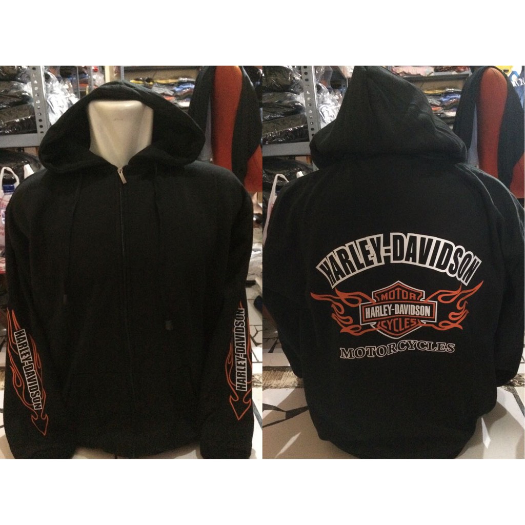 Zipper Hoodie Sweater Harley Davidson Shopee Indonesia