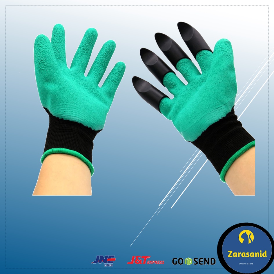 GARDENING GLOVES SARUNG TANGAN BERKEBUN DILENGKAPI CAKAR