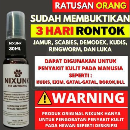 Best NIXUNK OBAT JAMUR KUCING ANJING KELINCI OBAT SCABIES 30ML