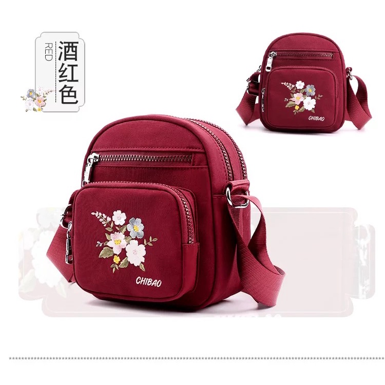 Hot Sale !! New Arrival Fashion Bunga Women Handbag Multi Functional Tas Selempang Wanita Korean