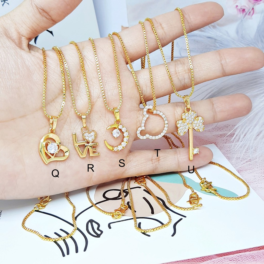 Kalung Xuping Wanita Batu Ungu Kupu RINN Jewelry - BN202