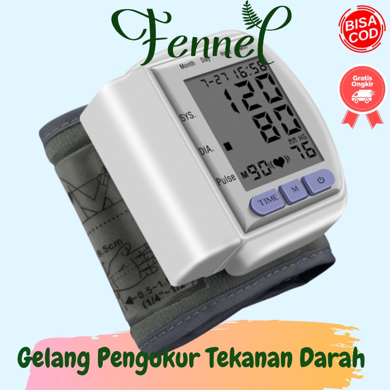 Gelang Pengukur Tekanan Darah Tensi Meter Elektronik CK-102S