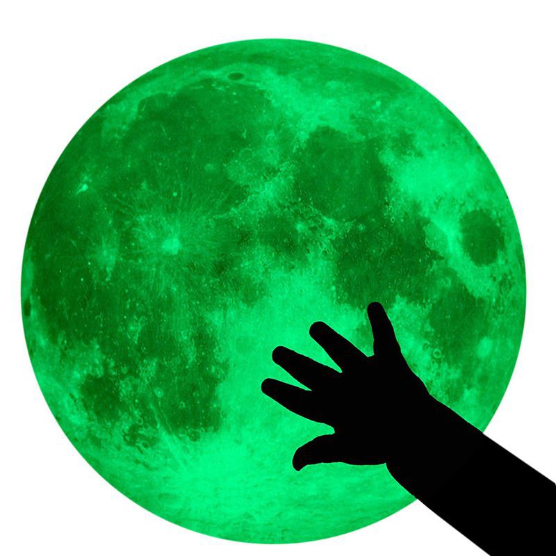 Moon Glow In The Dark Wall Or Ceiling Stickers Moon 30cm Stickers Chruykgj