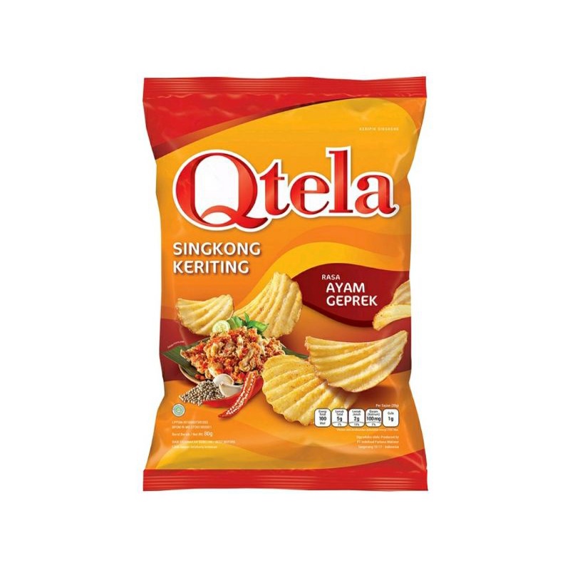 

Qtela Kripik Singkong Ayam Geprek 80gr