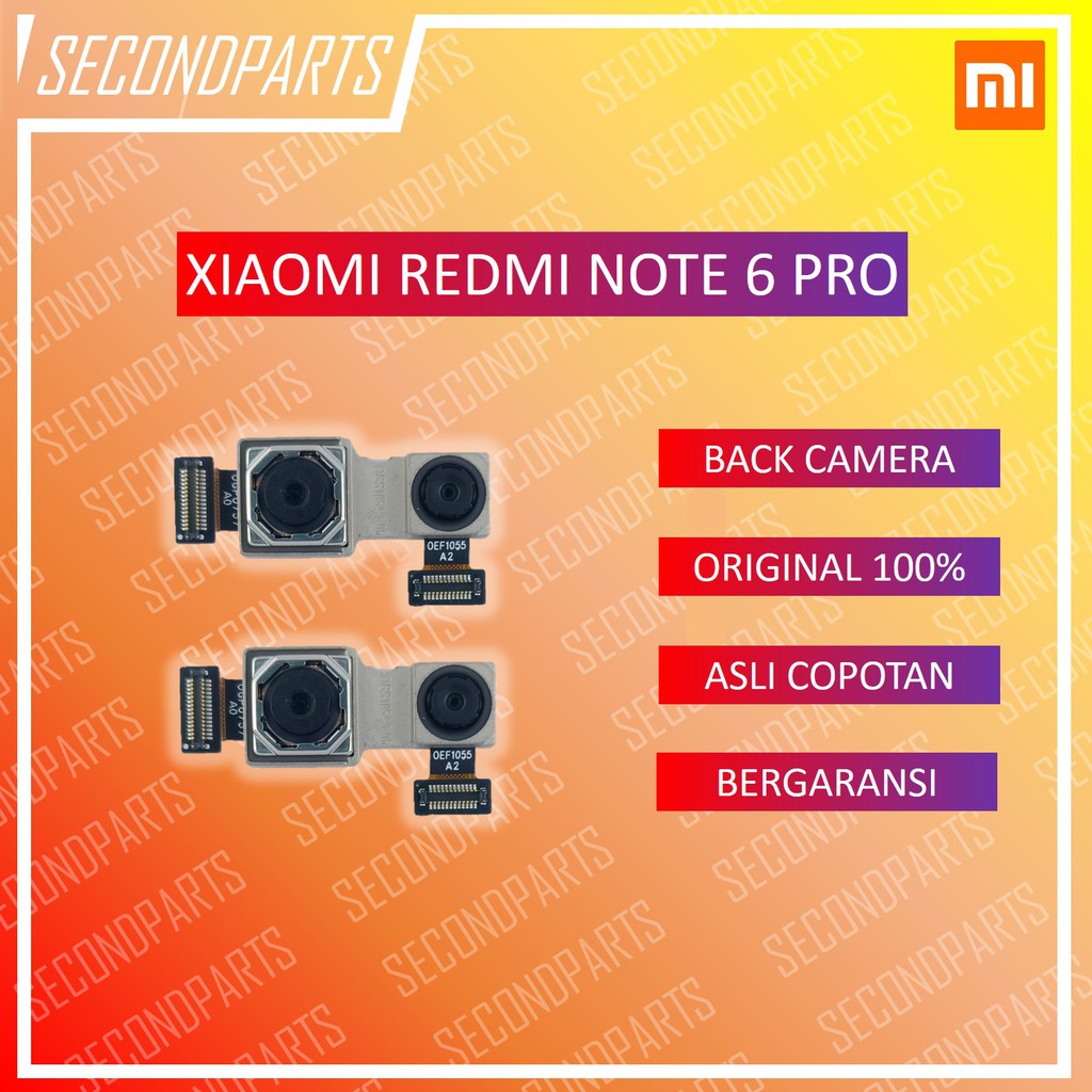 DUAL KAMERA BELAKANG XIAOMI REDMI NOTE 6 PRO ORIGINAL COPOTAN