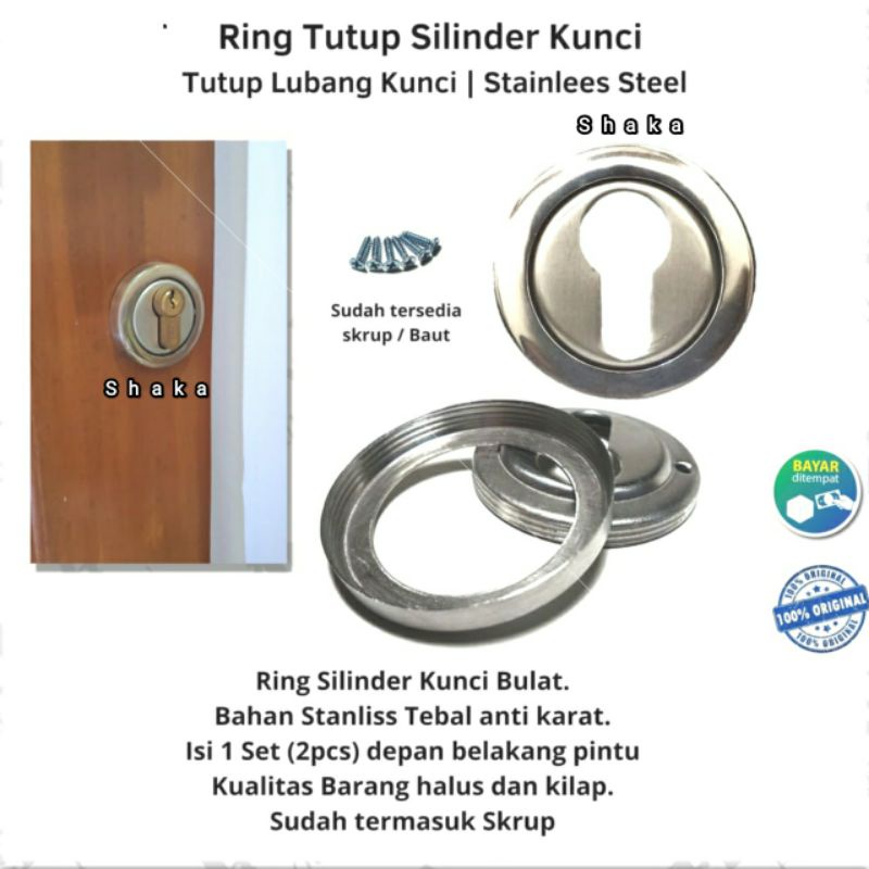 Lubang kunci pintu rumah stainless tutup pintu kunci pintu rumah stainless