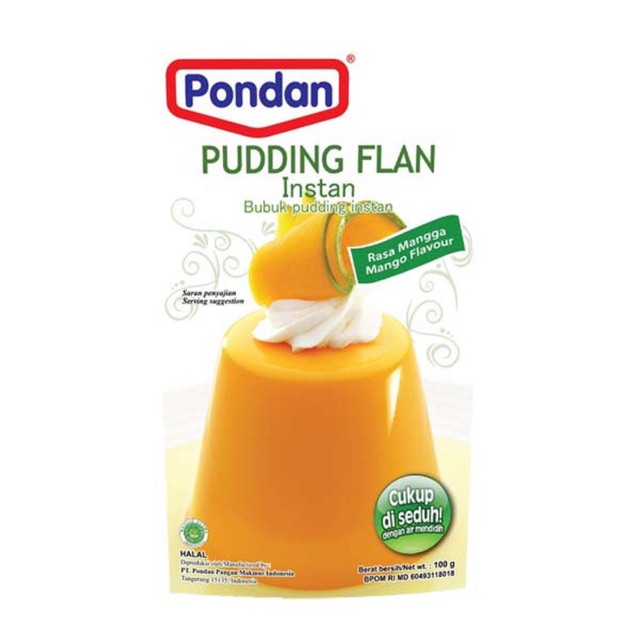 

Pondan Pudding Flan Mangga Puding Instan Pouch 100gr