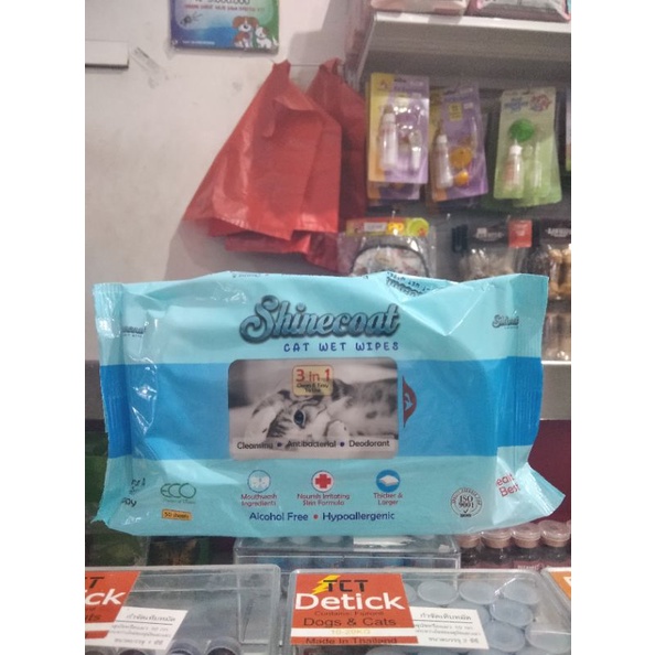 Tisu Basah Kucing Shinecoat isi 50pcs