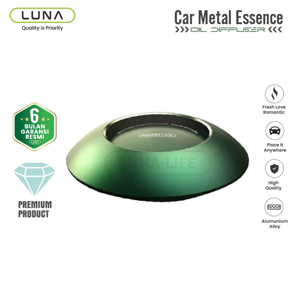 Luna Life Pewangi Mobil Kelas Premium Car Metal Essence Oil Diffuser RL-CH02