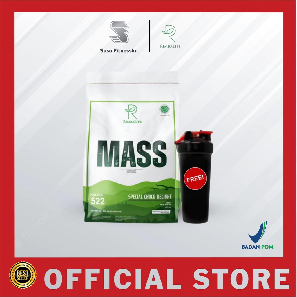 Jual Rimbalife Rimba Mass Gainer 2 Kg 2000 Gr 4.4 Lbs Gainer Penambah