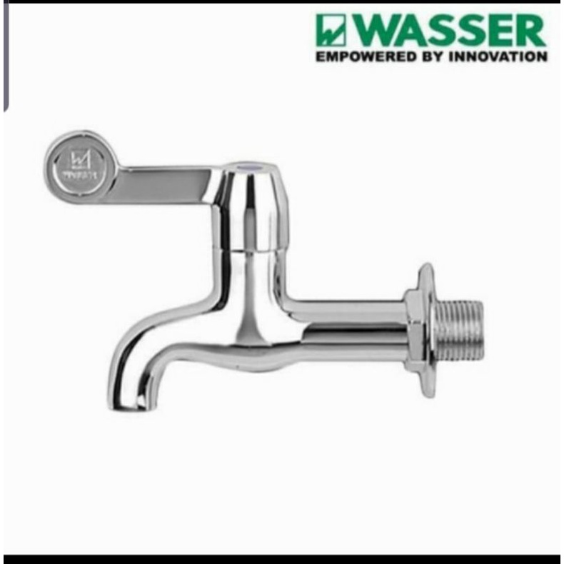 Kran Tembok Wasser 1/2" Kuningan Crome - Kran Air Wasser Kuningan 1/2"