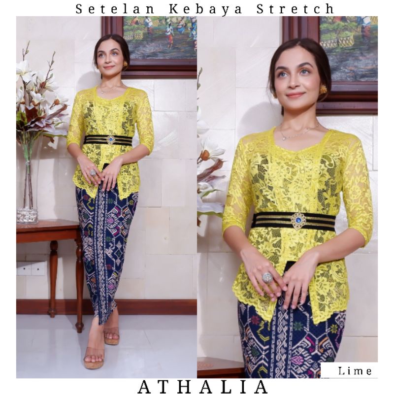 Setelan Kebaya Kutubaru Stretch Athalia