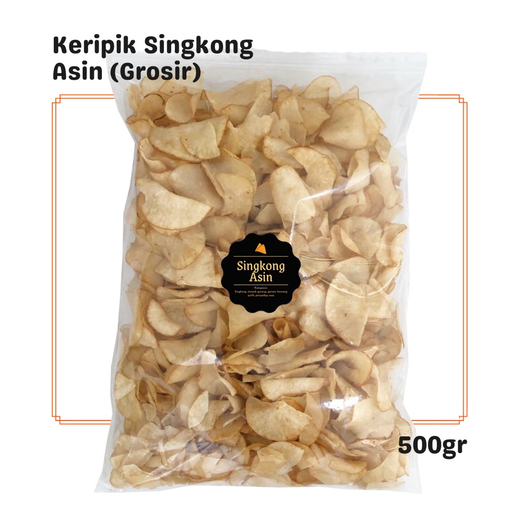 

Keripik Singkong Asin (Grosir) 500gr / Snack Cemilan Camilan Makanan Asin Enak Gurih