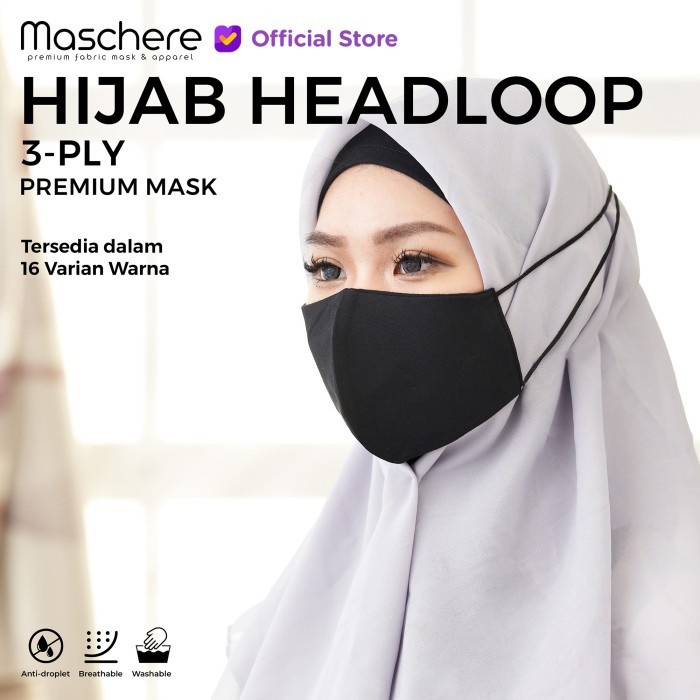 Maschere Masker Hijab Loop - 3 Ply masker hijab