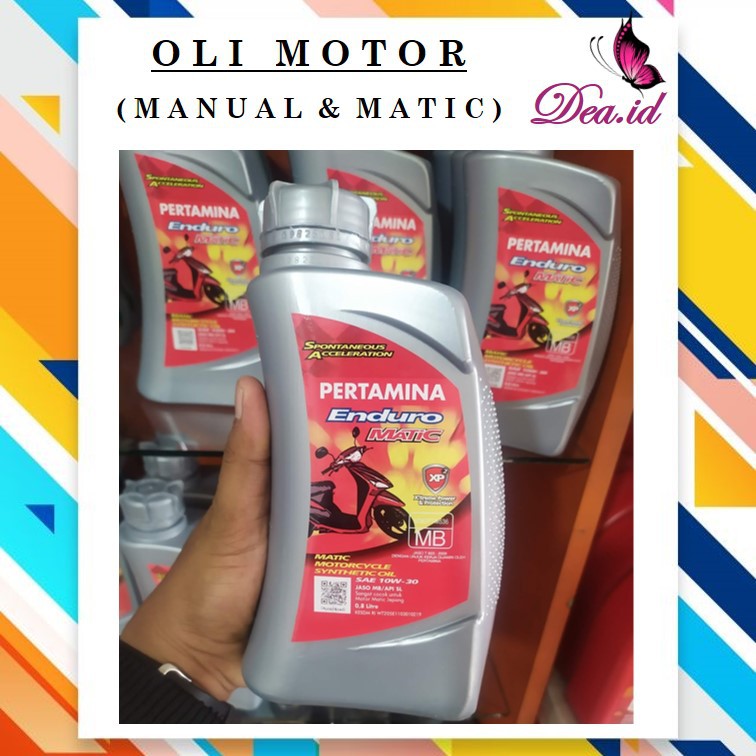 [DEASHOP] OLI MOTOR PERTAMINA ENDURO MATIC ORIGINAL - OLI ENDURO ORIGINAL 100 % - 0.8 LITER