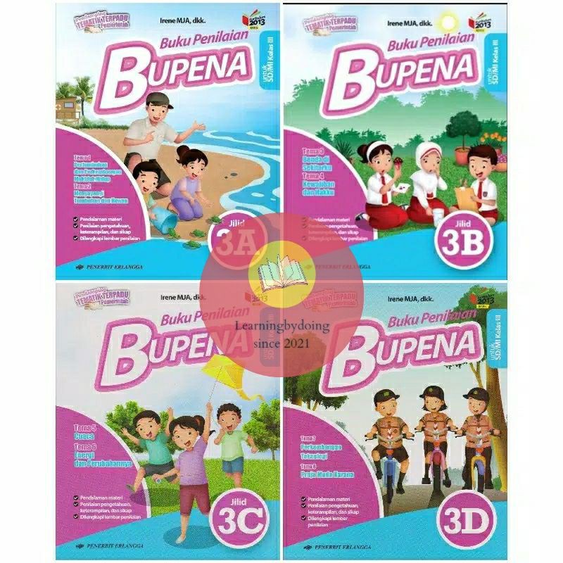 BUPENA KELAS 3 SD 3A 3B 3C 3D SD K13N ORIGINAL ERLANGGA