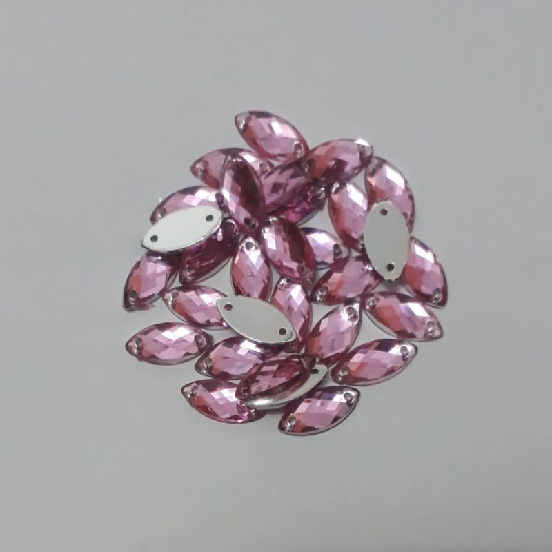 Payet kristal jahit diamond mata 7x15 Grade A Taiwan (30pcs)