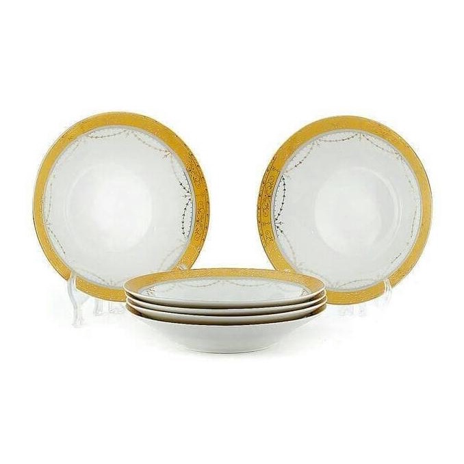 Piring Makan Cekung Motif Vicenza 9inch B179 6pcs - PADI