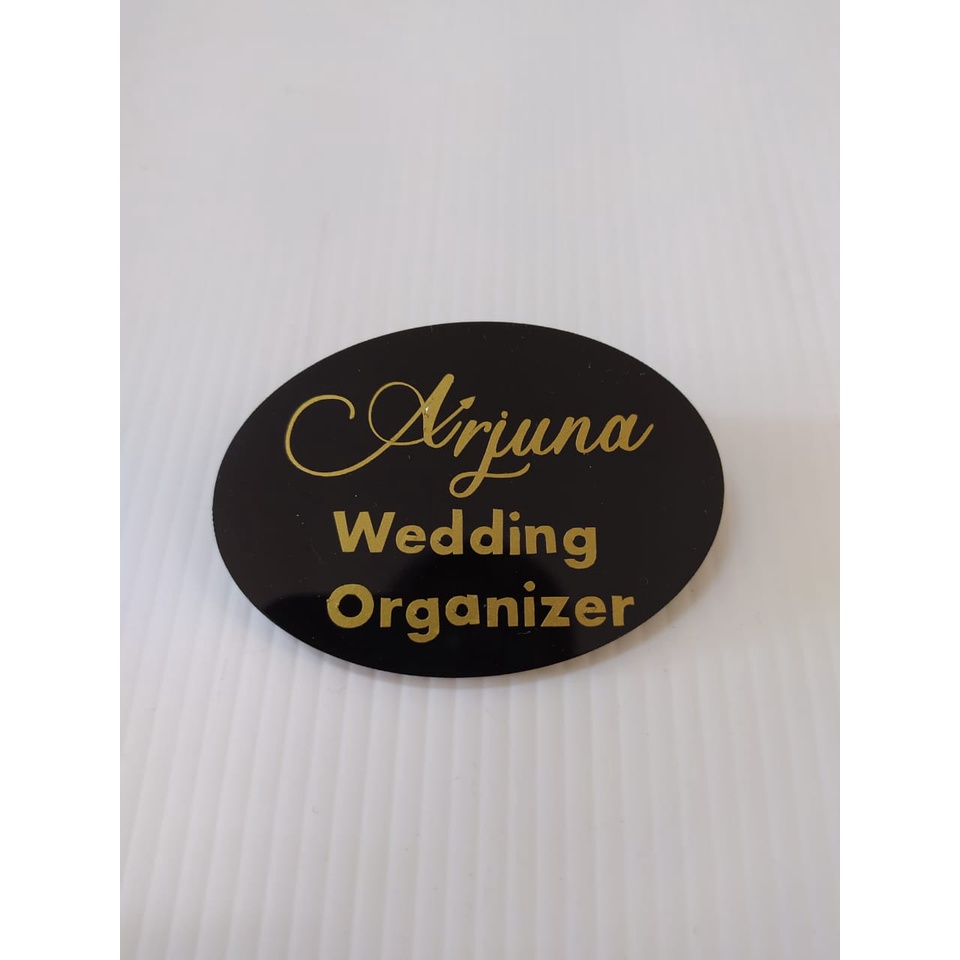 

Pin Akrilik | Name Tag Acrylic | Papan Nama Custom