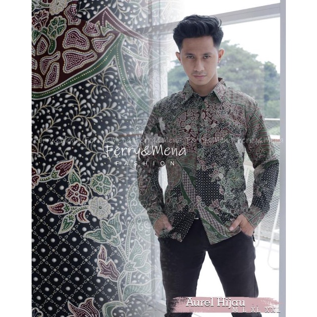 Hem batik pria lengan panjang / kemeja batik / kemeja cowok panjang / Hem panjang